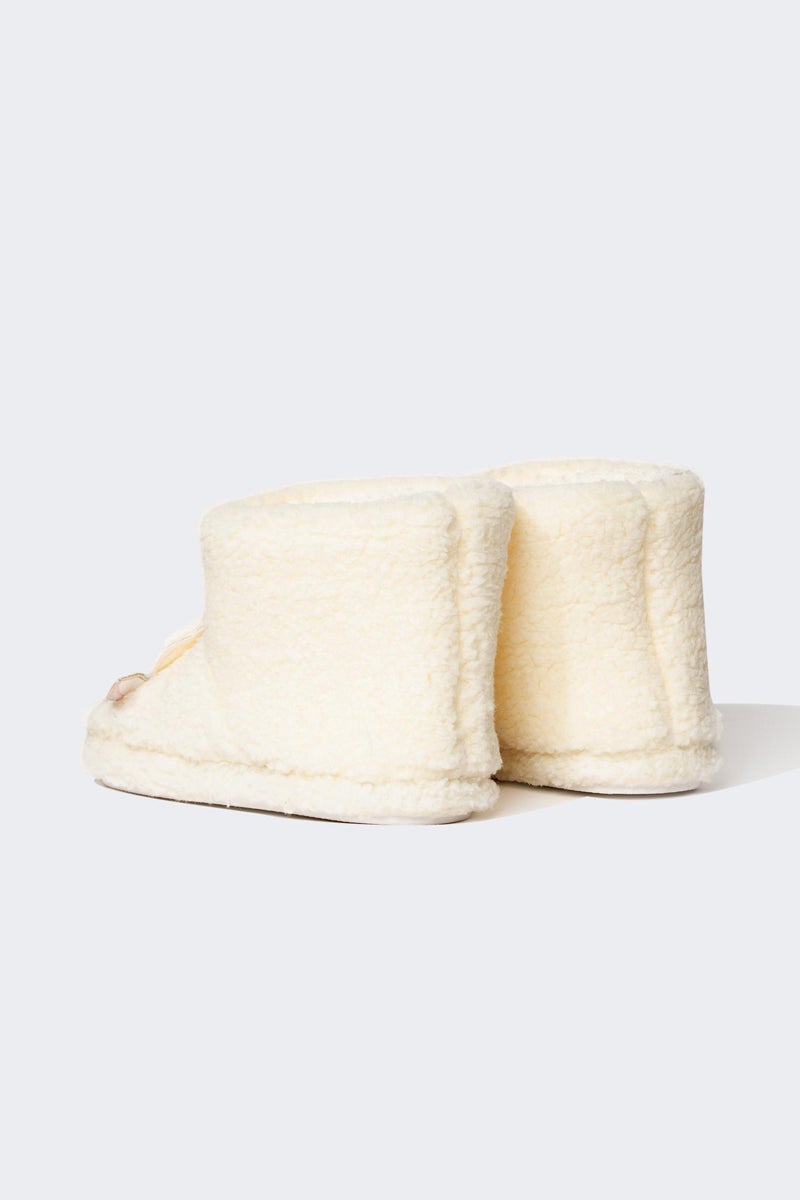 DeFacto White Girl Girl Flat Sole Home Boots Casual - Image 4